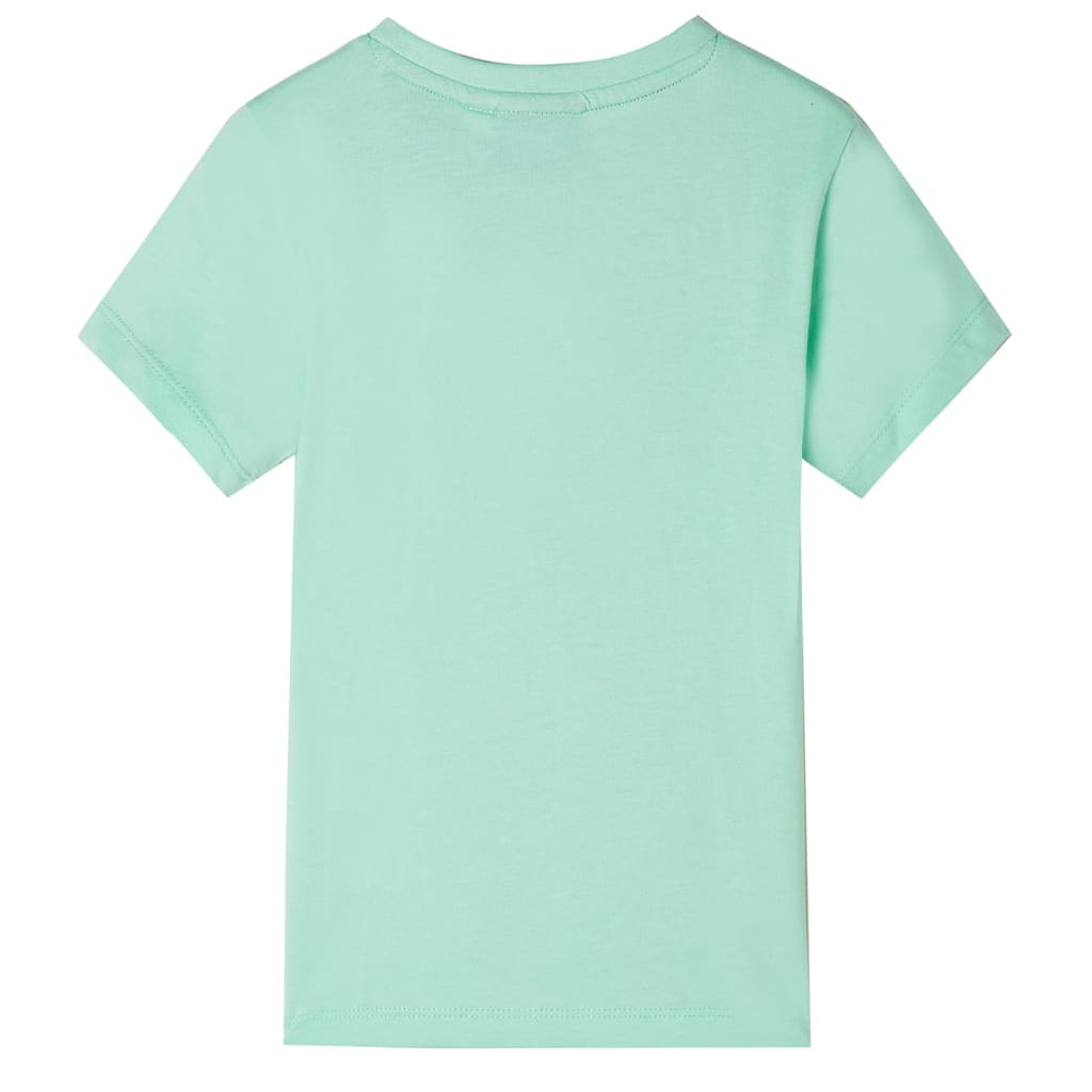 Kindershirt met korte mouwen 92 lichtgroen Groen 92