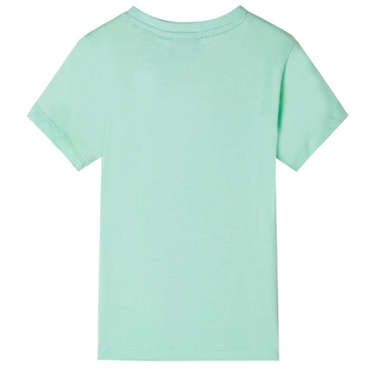 Kindershirt met korte mouwen 92 lichtgroen Groen 92