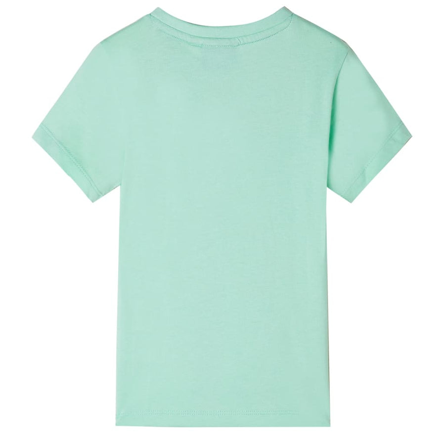 Kindershirt met korte mouwen 92 lichtgroen Groen 92