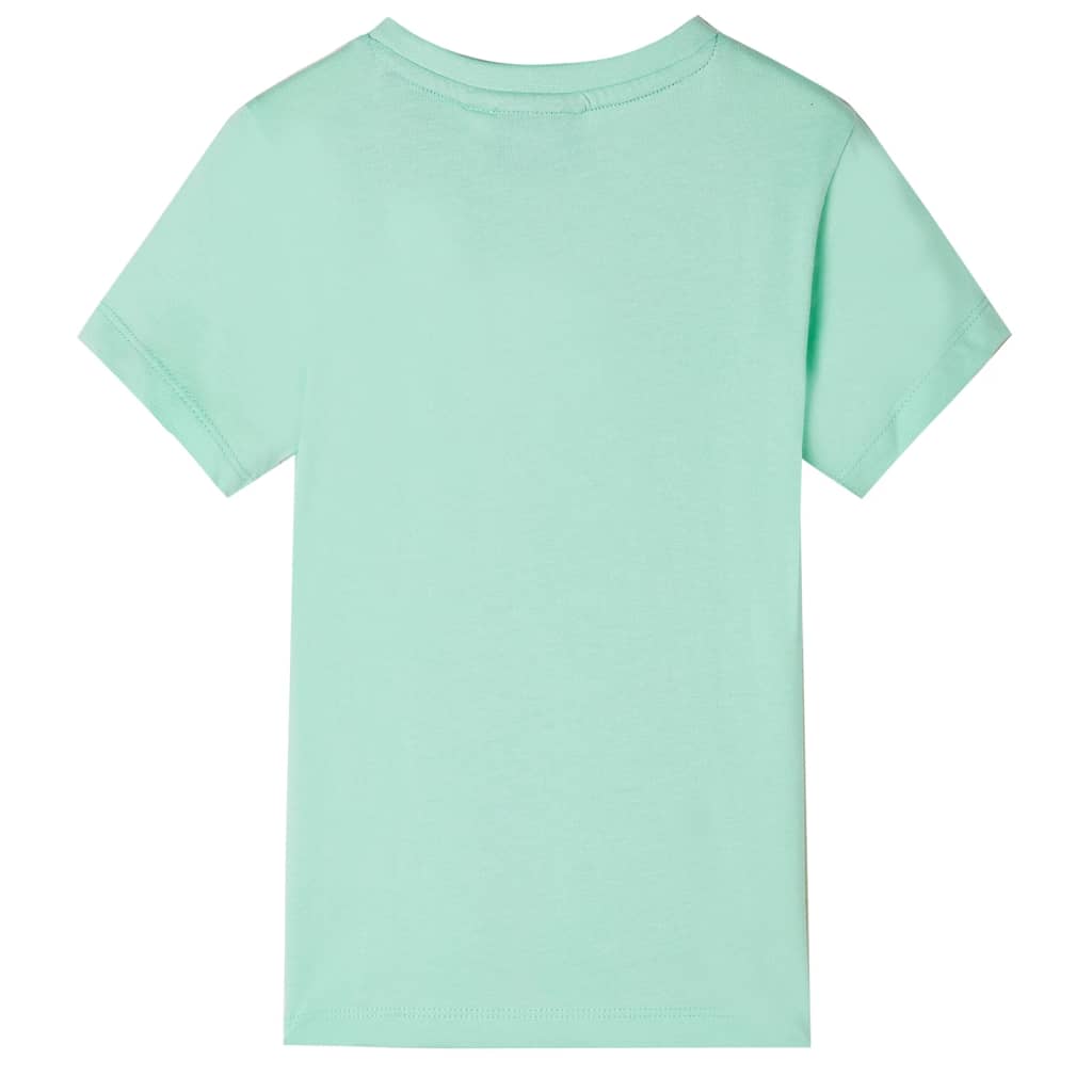 Kindershirt met korte mouwen 116 lichtgroen Groen