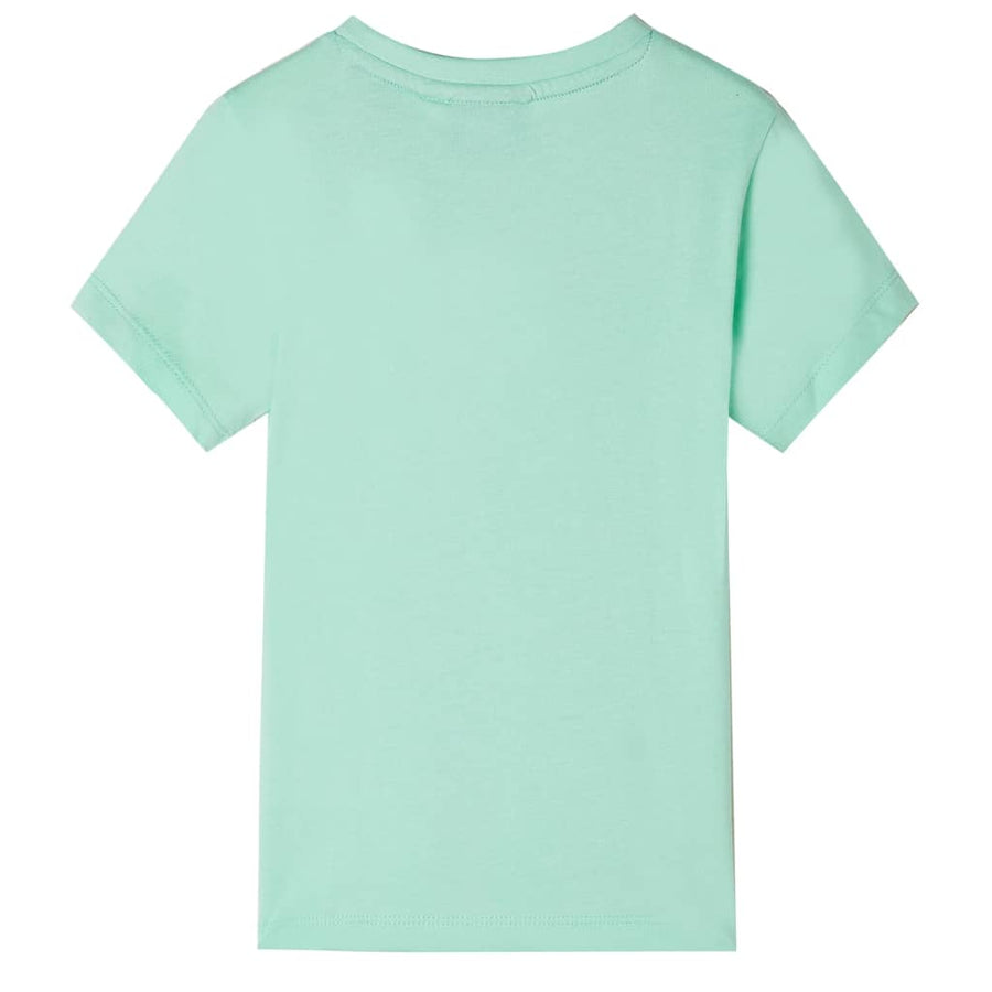 Kindershirt met korte mouwen 116 lichtgroen Groen