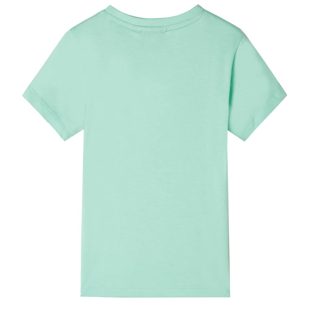 Kindershirt met korte mouwen 128 lichtgroen Groen