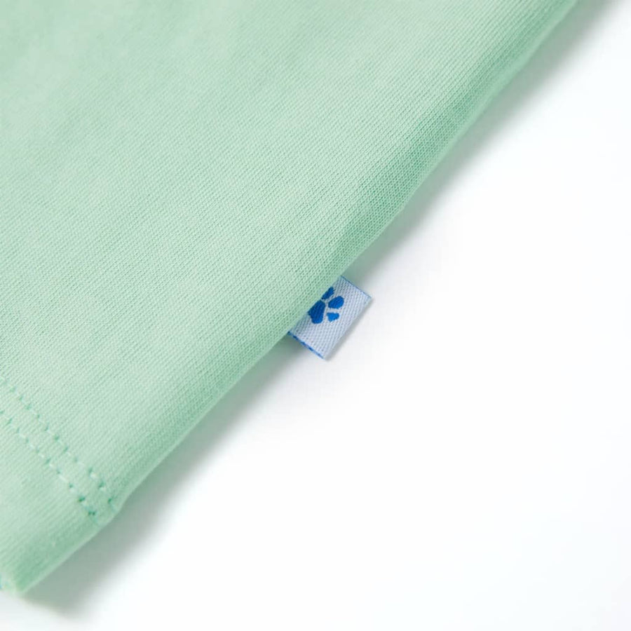 Kindershirt met korte mouwen 128 lichtgroen Groen