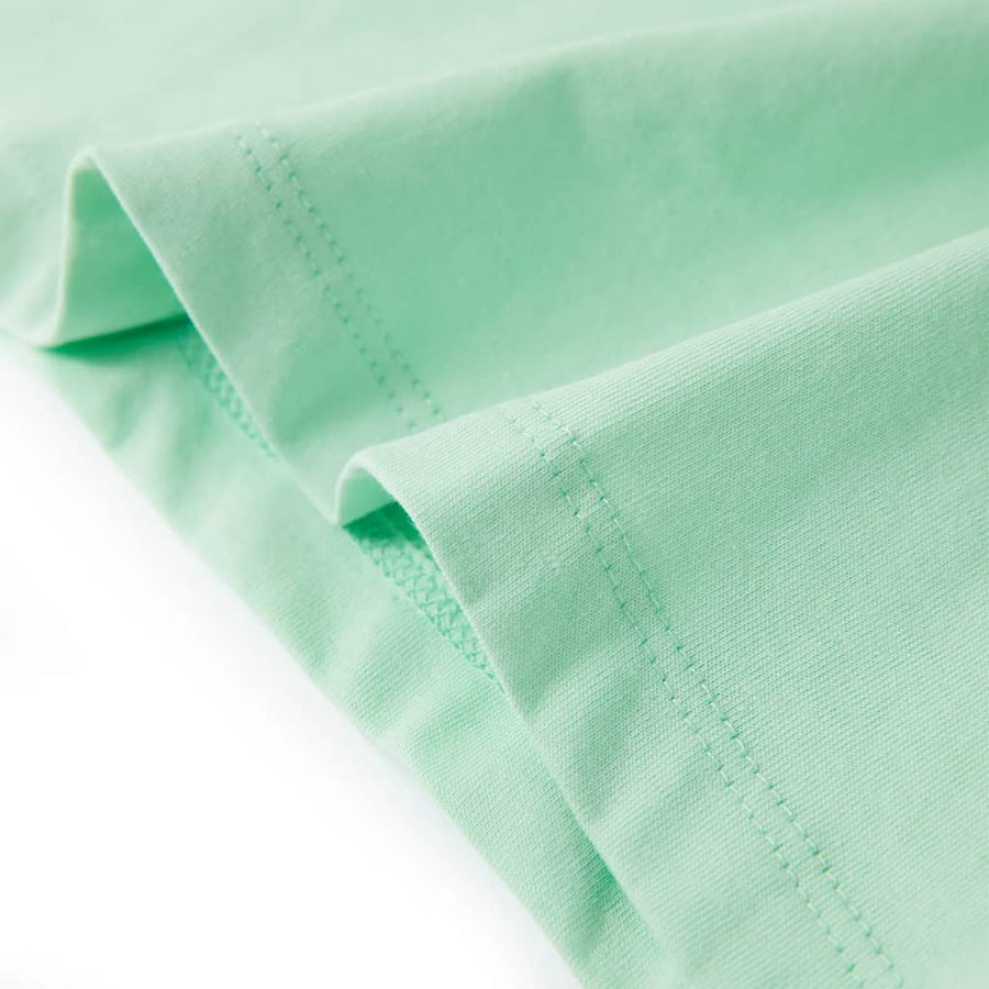Kindershirt met korte mouwen 128 lichtgroen Groen