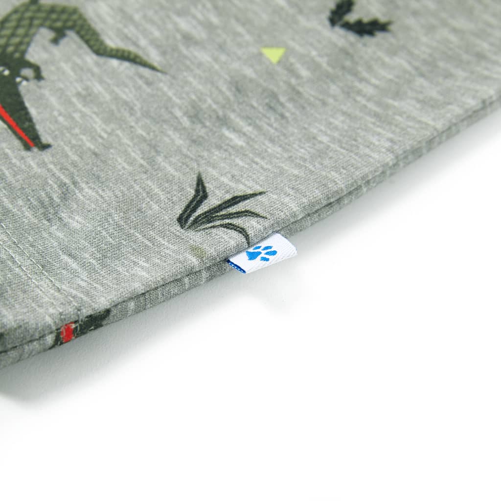 Kindershirt 116 gemêleerd lichtkaki