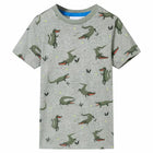 Kids' T-shirt 140 mottled light khaki