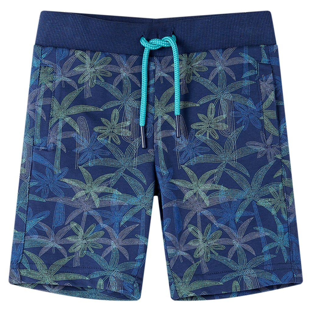 Kindershorts met trekkoord 116 marineblauw