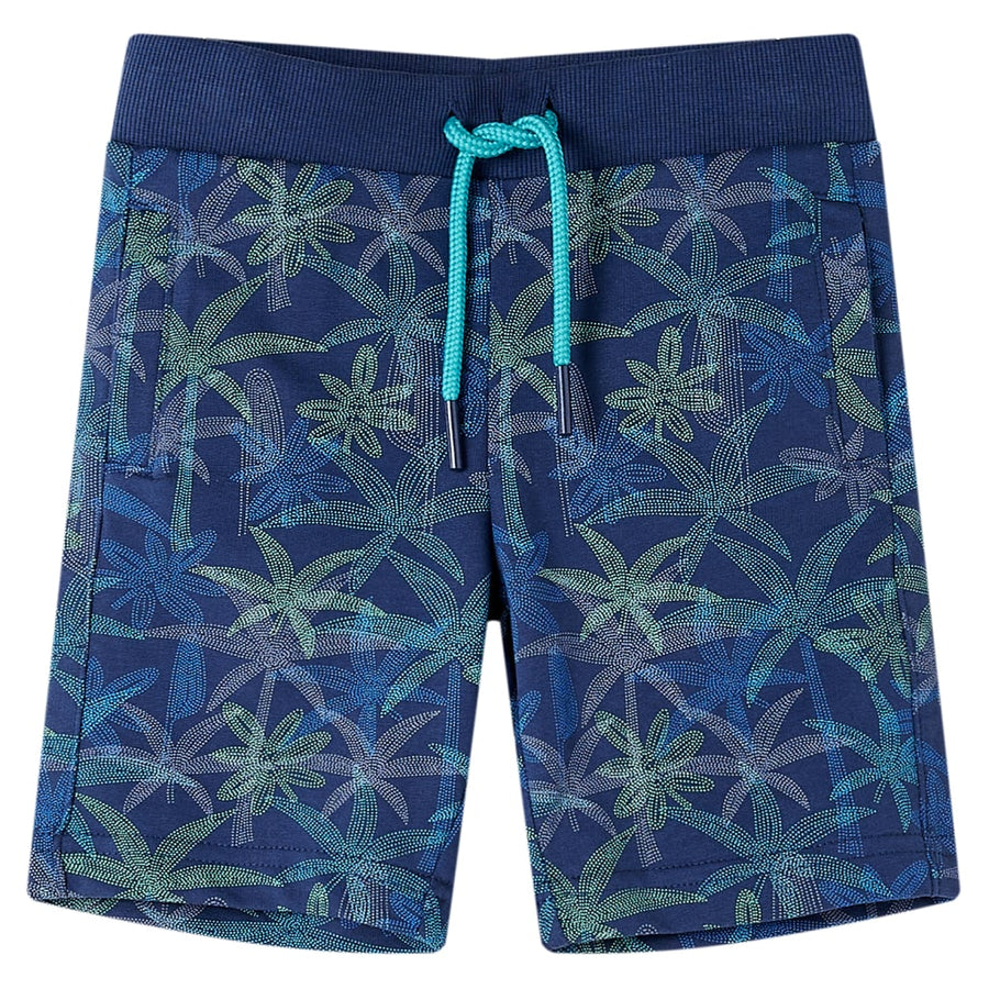 Kindershorts met trekkoord 116 marineblauw