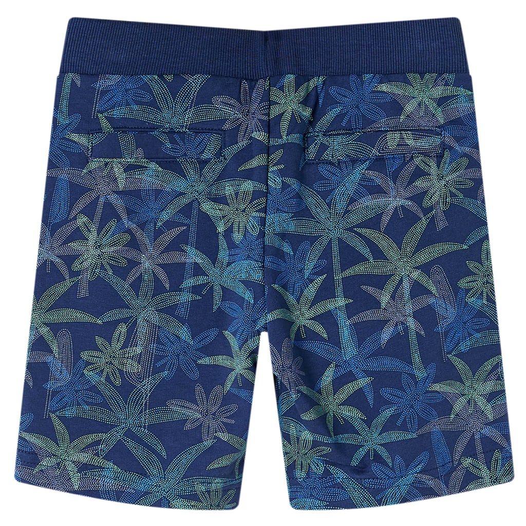 Kindershorts met trekkoord 116 marineblauw