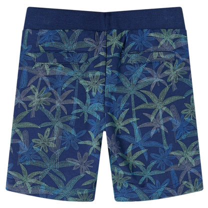 Kindershorts met trekkoord 116 marineblauw