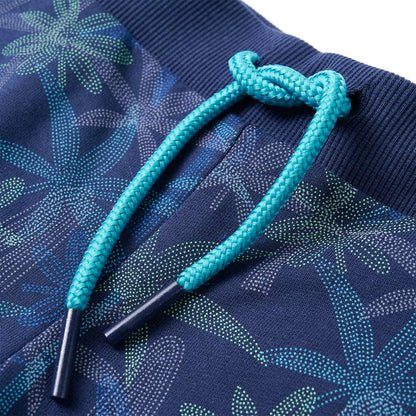 Kindershorts met trekkoord 116 marineblauw