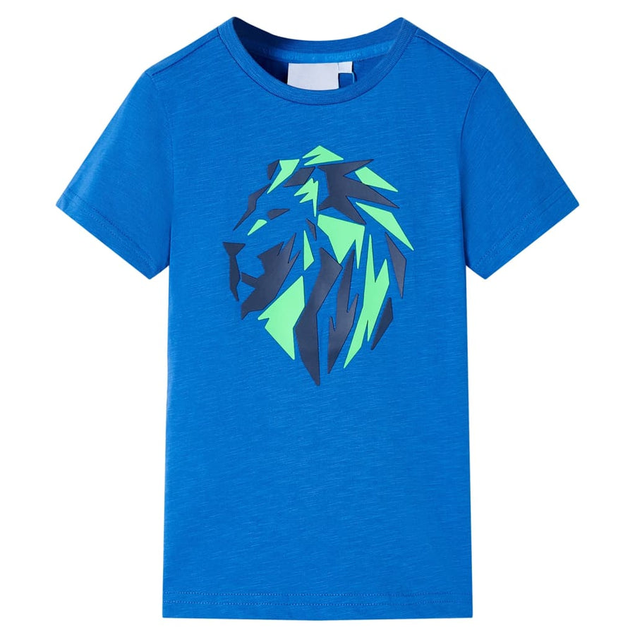 Kindershirt 116 blauw Blauw