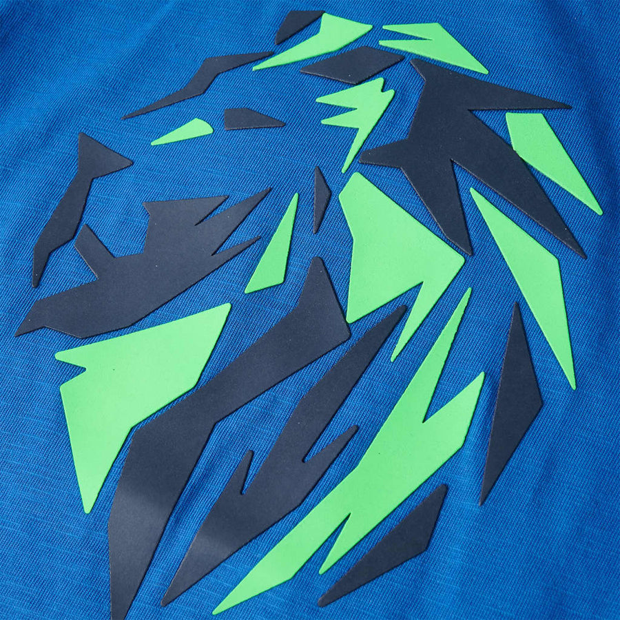Kindershirt 116 blauw Blauw