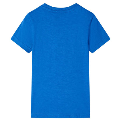 Kindershirt 128 blauw Blauw