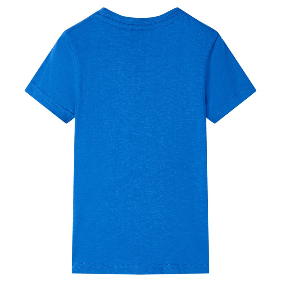 Kindershirt 128 blauw Blauw