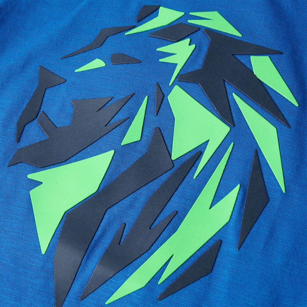 Kindershirt 128 blauw Blauw