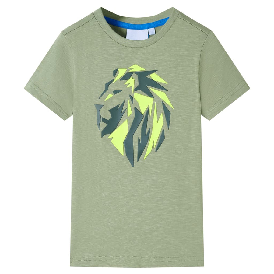 Kindershirt 116 lichtkakikleurig Kaki 116