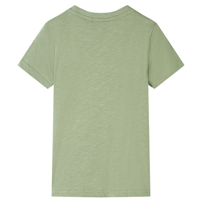 Kindershirt 116 lichtkakikleurig Kaki 116