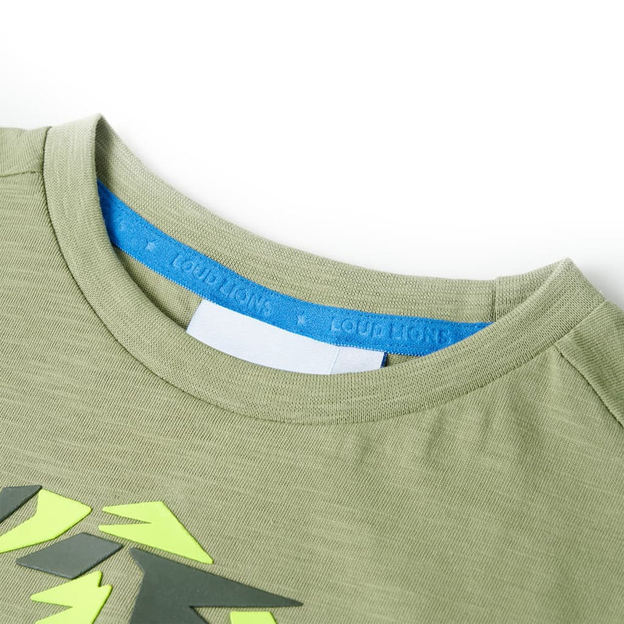 Kindershirt 116 lichtkakikleurig Kaki 116