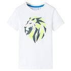 Kindershirt 128 ecru katoen