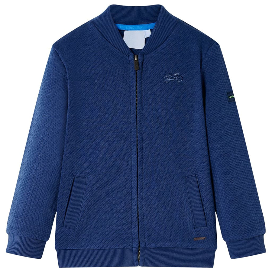 Kindervest met rits 92 marineblauw 92