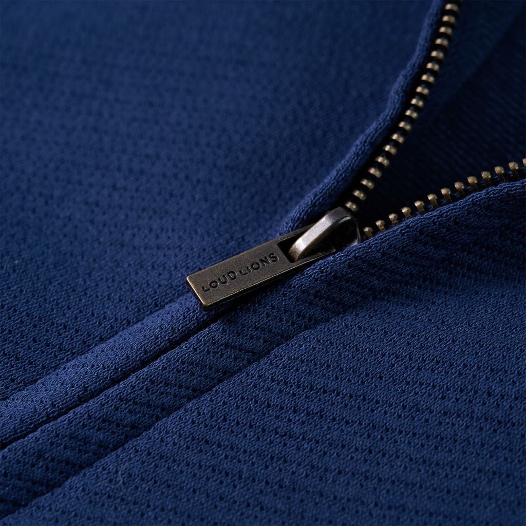 Kindervest met rits 104 marineblauw