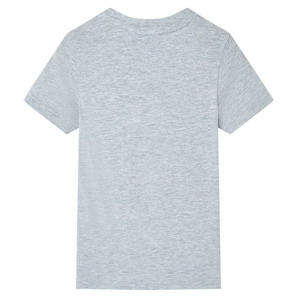 Kindershirt met korte mouwen 140 grijs Grijs 140