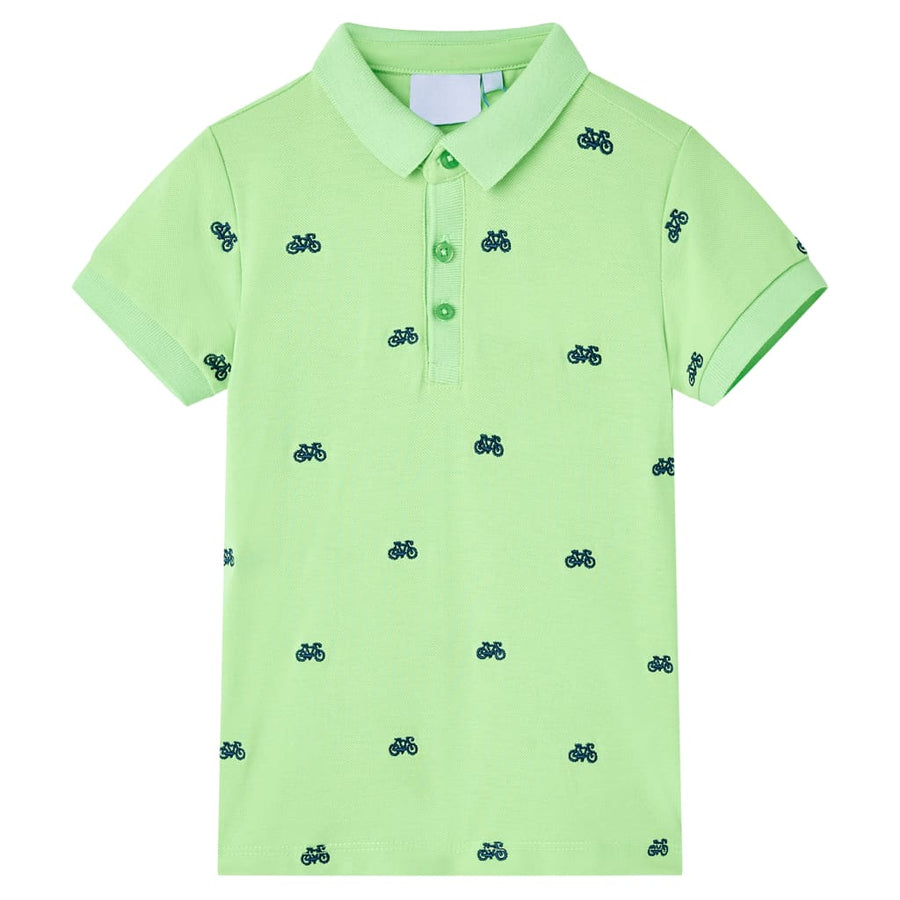 Kinderpoloshirt 92 neongroen Groen
