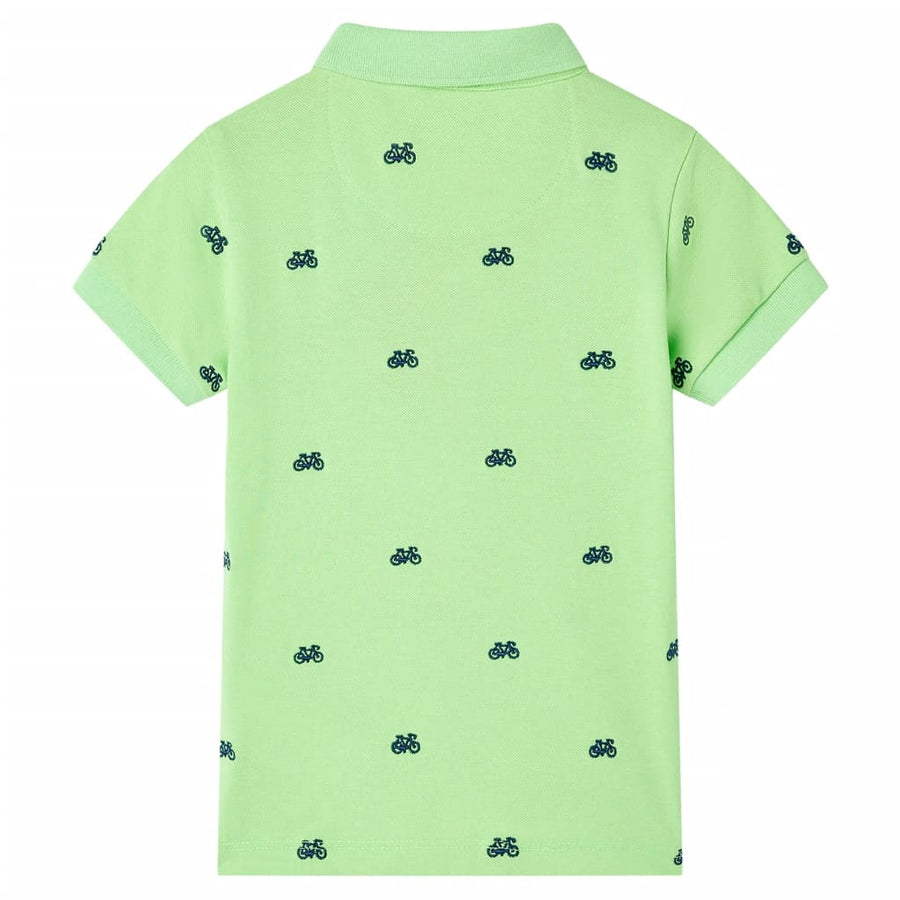 Kinderpoloshirt 92 neongroen Groen