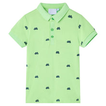 Kinderpoloshirt 104 neongroen Groen
