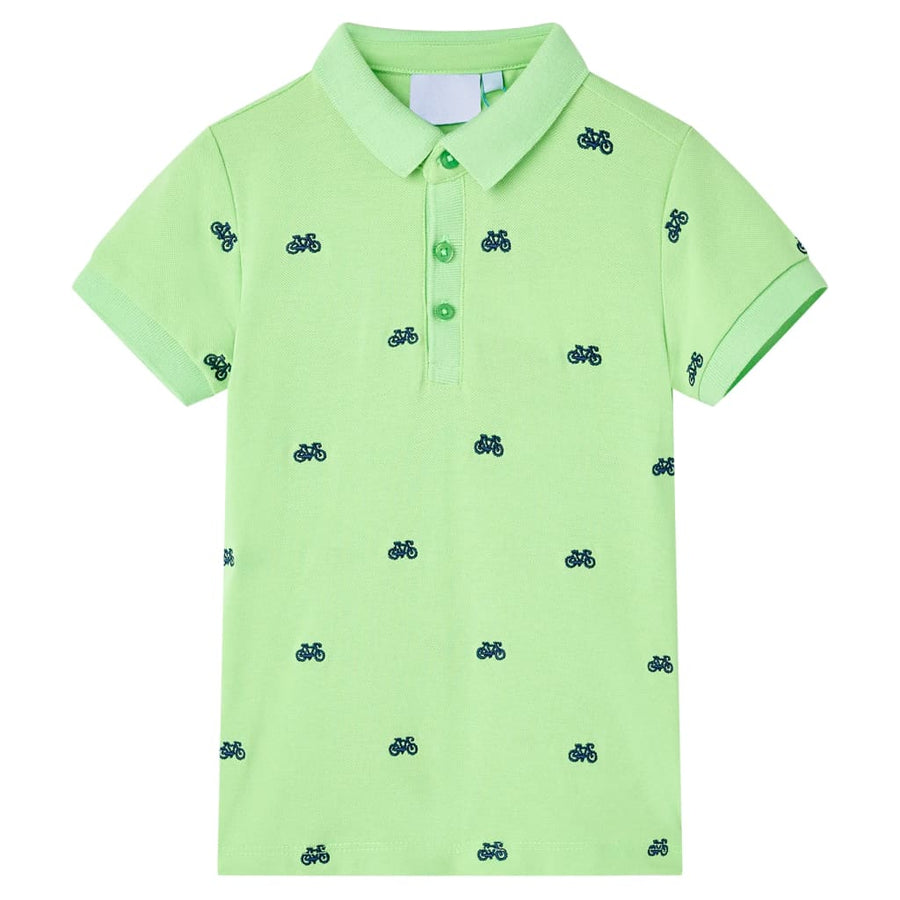 Kinderpoloshirt 104 neongroen Groen