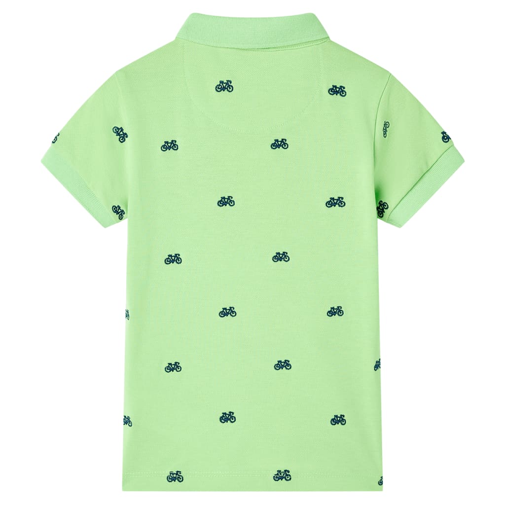 Kinderpoloshirt 104 neongroen Groen