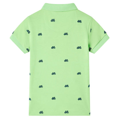 Kinderpoloshirt 104 neongroen Groen
