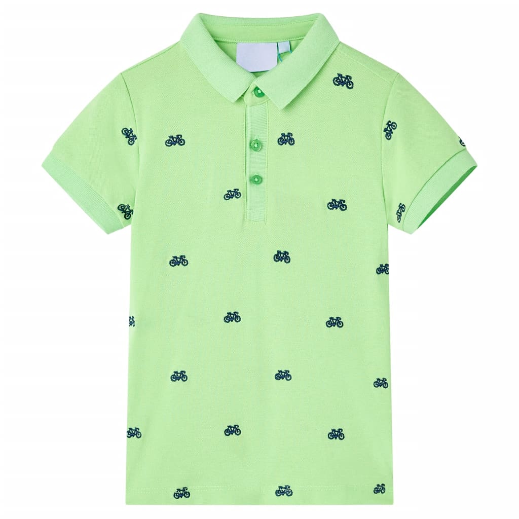 Kinderpoloshirt 116 neongroen Groen