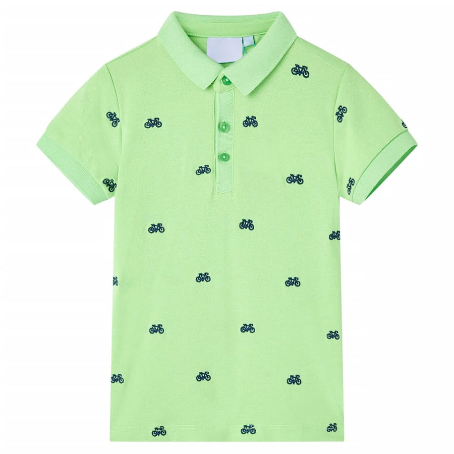 Kinderpoloshirt 116 neongroen Groen
