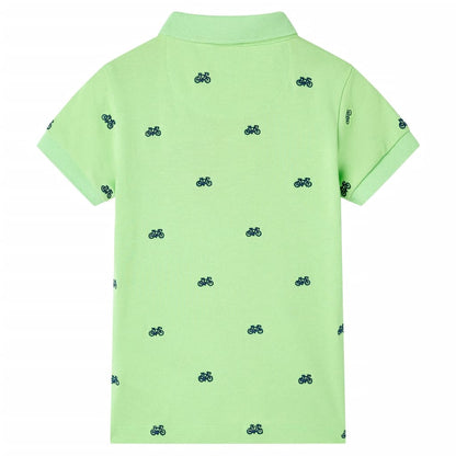 Kinderpoloshirt 116 neongroen Groen