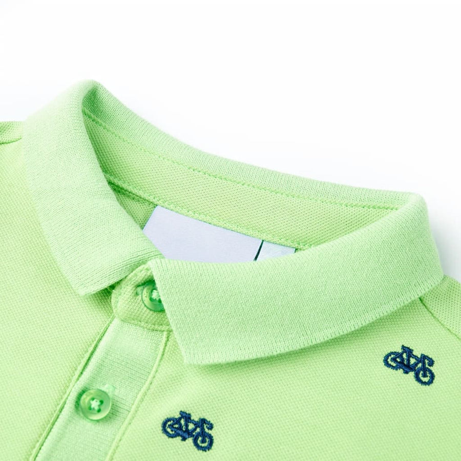 Kinderpoloshirt 116 neongroen Groen