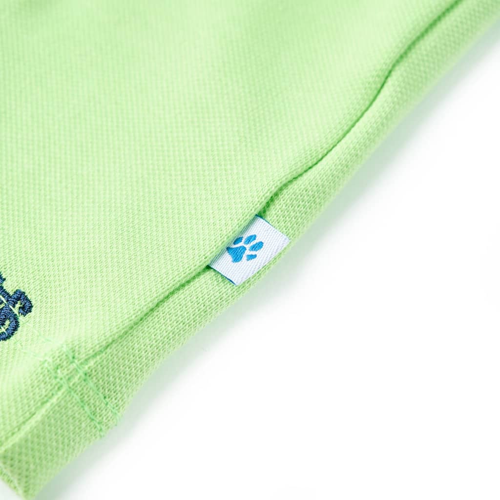 Kinderpoloshirt 116 neongroen Groen