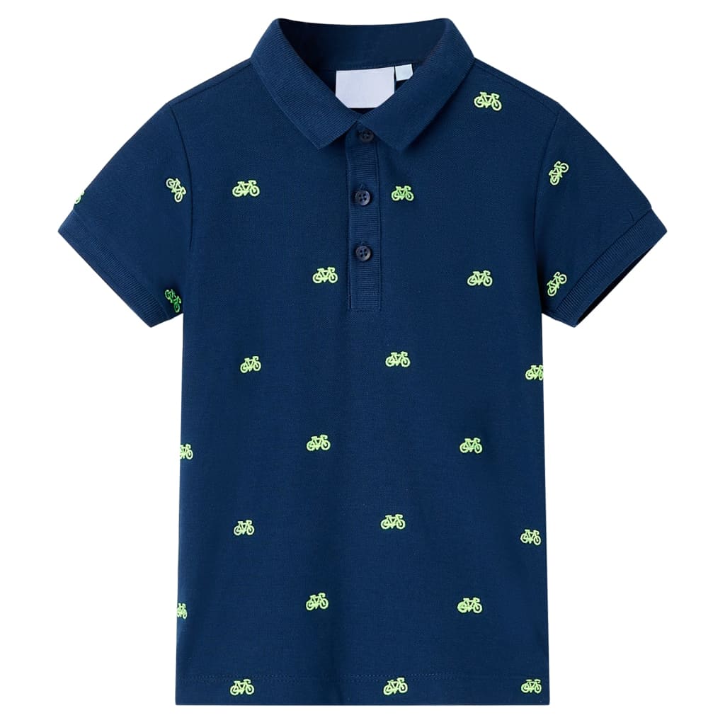 Kinderpoloshirt 92 marineblauw Marineblauw 92