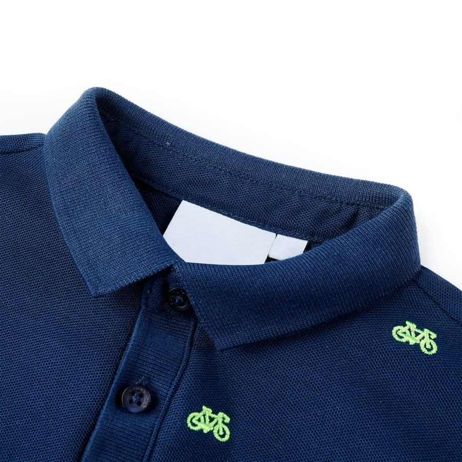 Kinderpoloshirt 92 marineblauw Marineblauw 92