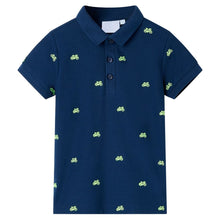 Kinderpoloshirt 104 marineblauw Marineblauw