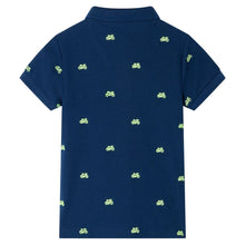Kinderpoloshirt 104 marineblauw Marineblauw