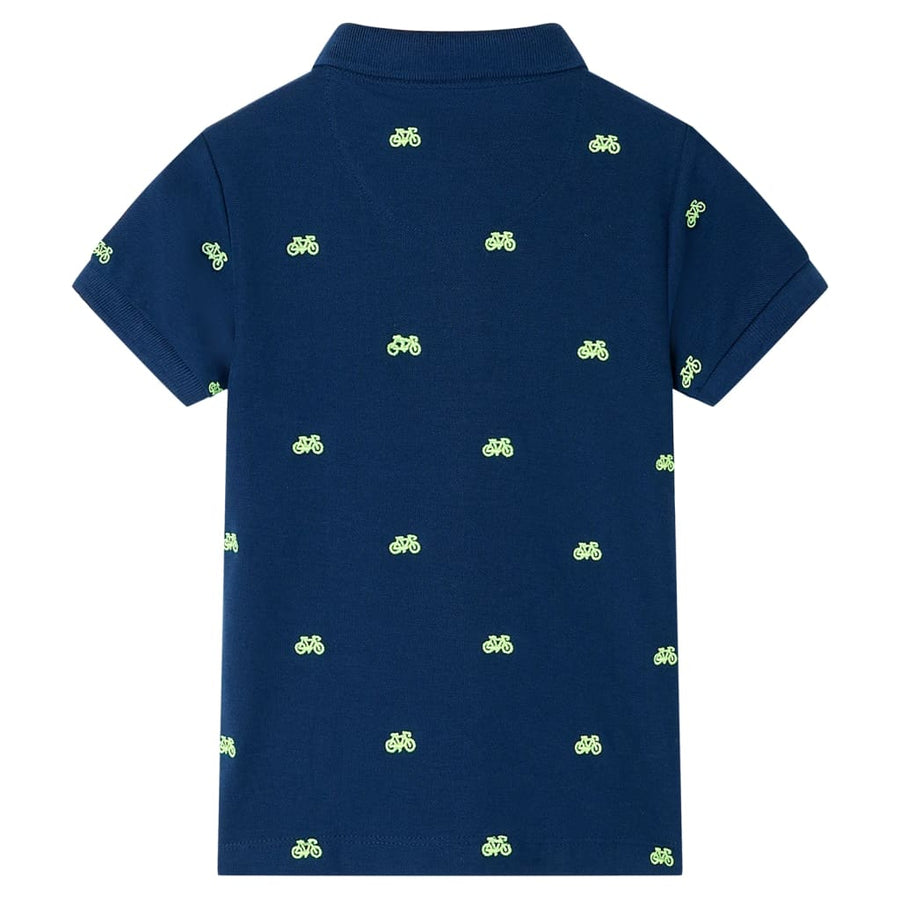 Kinderpoloshirt 104 marineblauw Marineblauw