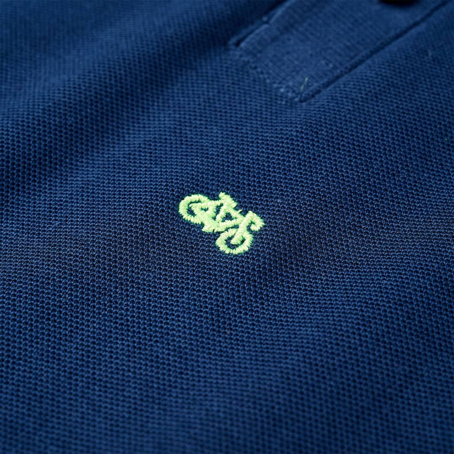 Kinderpoloshirt 128 marineblauw Marineblauw