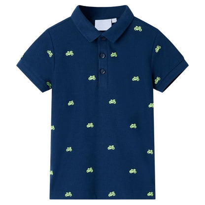 Kinderpoloshirt 140 marineblauw Marineblauw