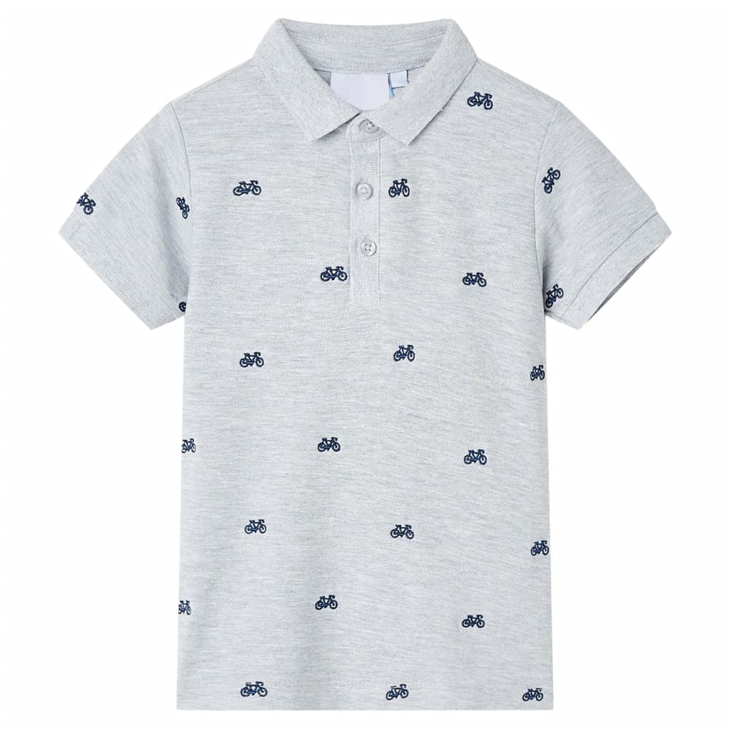 Kinderpoloshirt  92 gemêleerd grijs Grijs 92