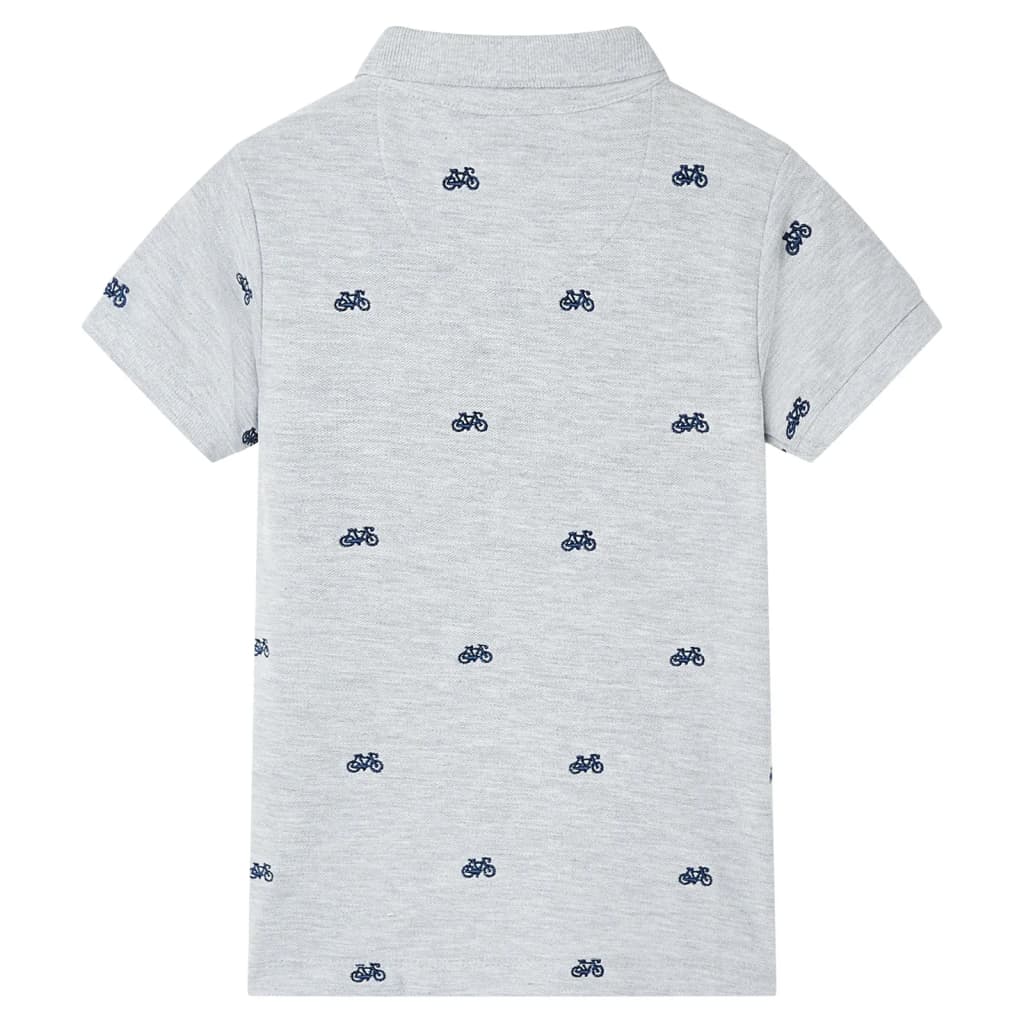 Kinderpoloshirt  104 gemêleerd grijs Grijs 104