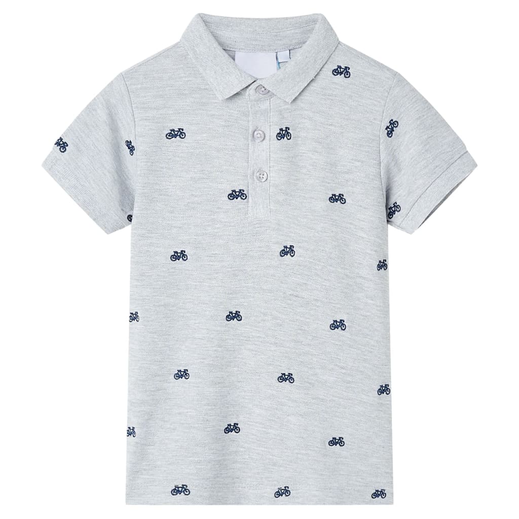 Kinderpoloshirt  116 gemêleerd grijs Grijs 116