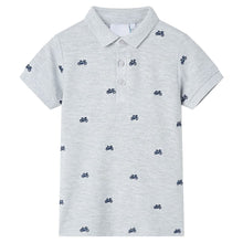 Kinderpoloshirt  116 gemêleerd grijs Grijs 116
