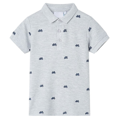 Kinderpoloshirt  116 gemêleerd grijs Grijs 116
